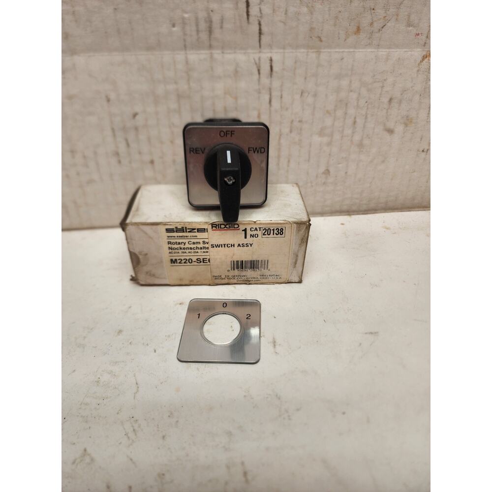 Ridgid 20138 Replacement Forward/Reverse Switch K-60SP Drain Cleaning machine